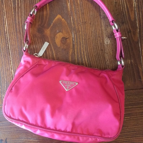 pink prada nylon bag
